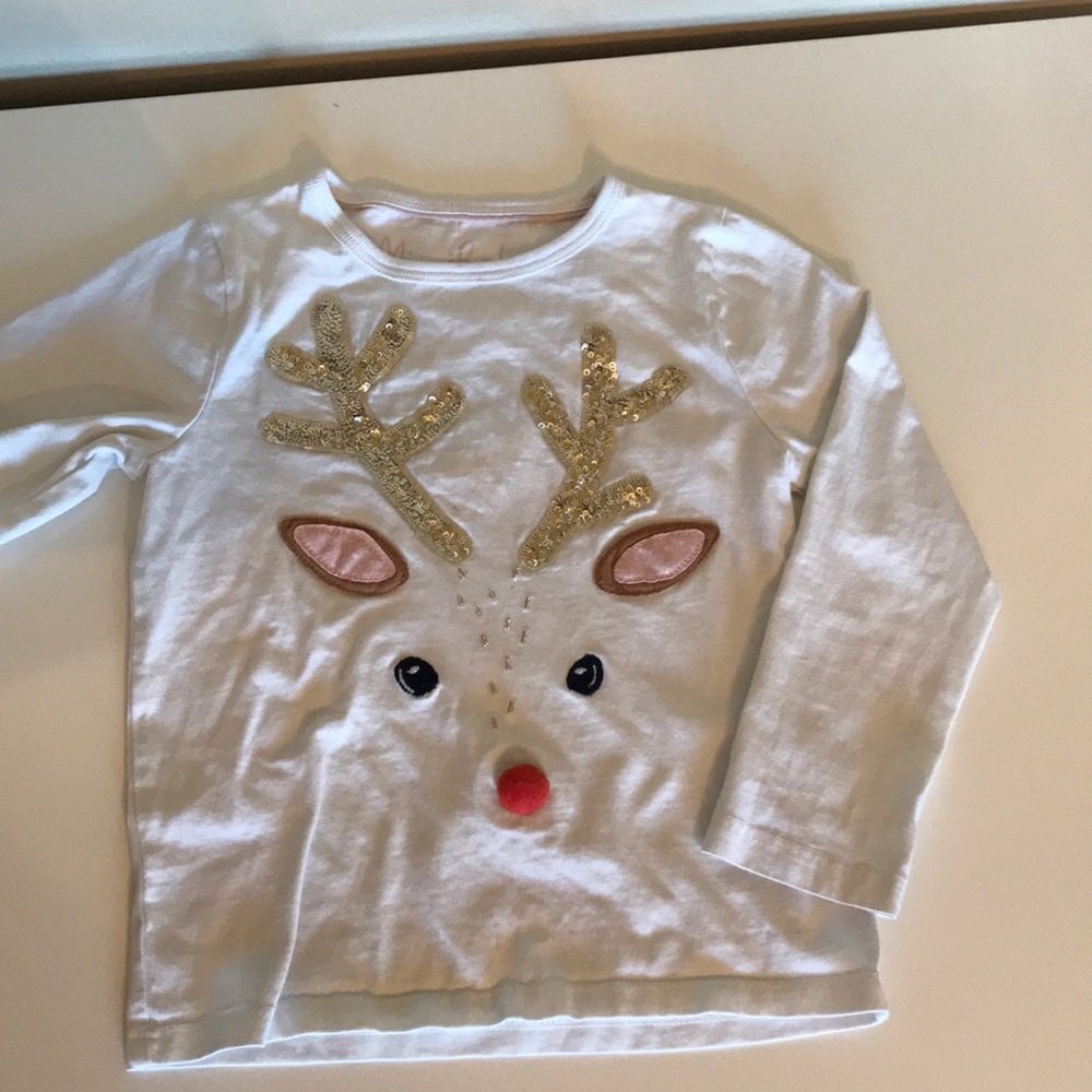 Mini Boden reindeer shirt size 3-4